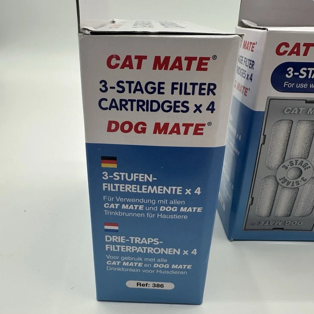 Lot 3 Cat Dog Mate Genuine‎ Replacement 3-Stage Filter Cartridges Pack of 4 NEW